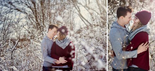 Natalia i Marcin – spontaniczna zimowa sesja